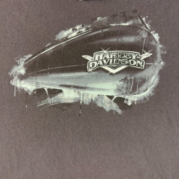 Harley Davidson Motorcycle Shirt Mens Large Short Sleeve I-57 Roadhouse Illinois - Picture 4 of 8